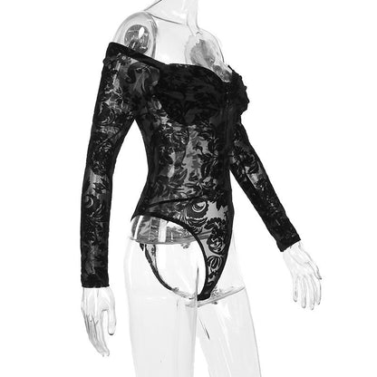 Lace Grace Bodysuit - Black