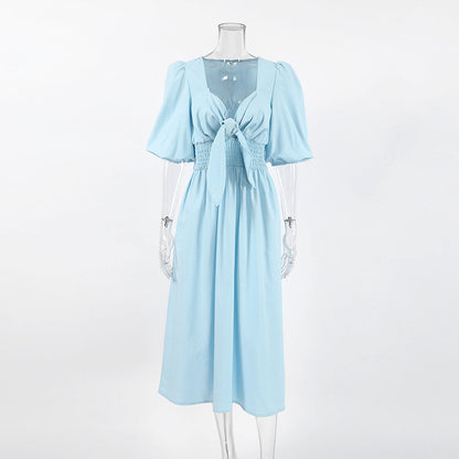 Sky Midi Dress - Blue