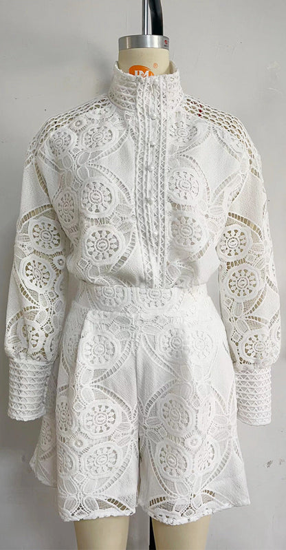 Classic Summer Co-ord  Set - White