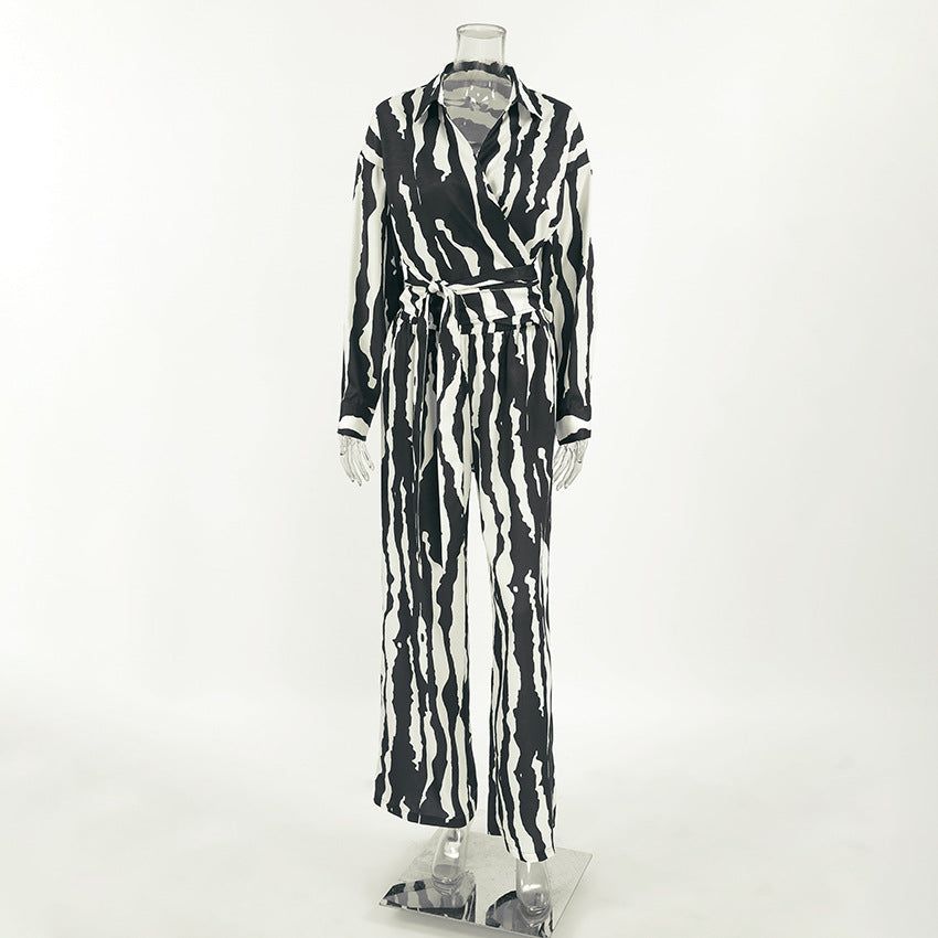 Bold Stripe Coord -  Black