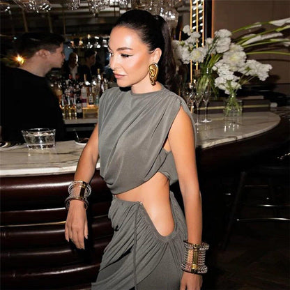 Duo Chic Co-ord Set - Grey