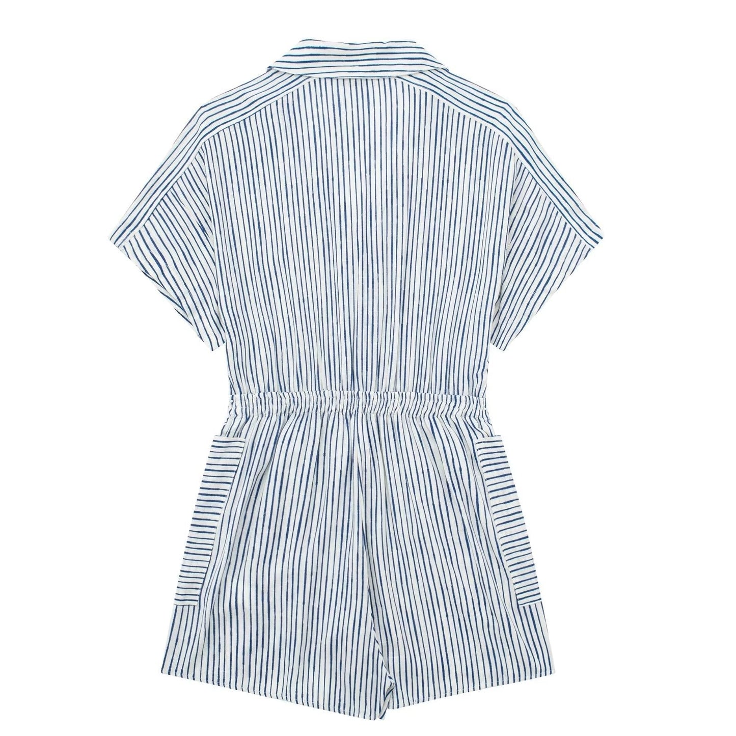 Summer Stripes Romper - Blue