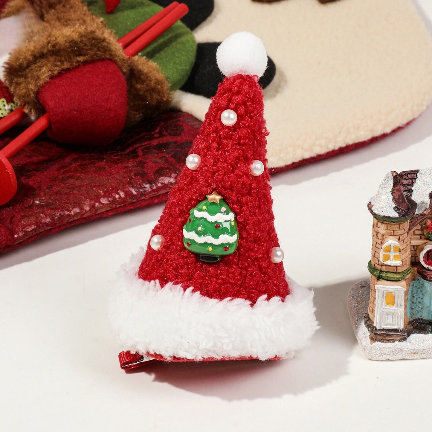 Cute Christmas Hat Kids Princess Festive Hair Accessory