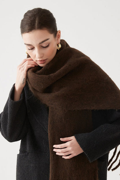 Wool Blend Blush Pink Christmas Scarf