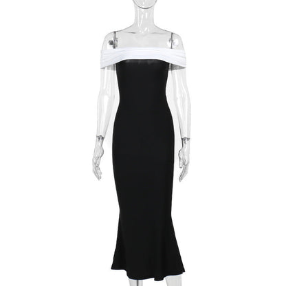 Dublin Off-shoulder Dress - Black