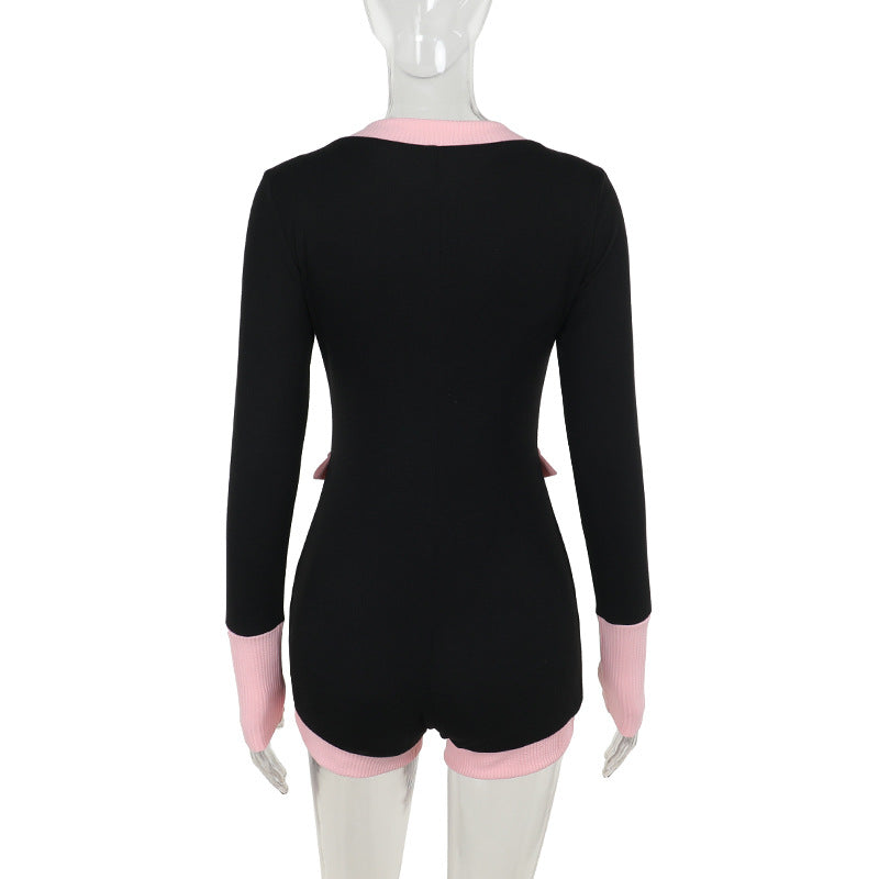 Sylvia Romper - Black