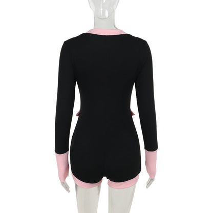 Sylvia Romper - Black