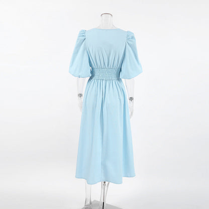 Sky Midi Dress - Blue