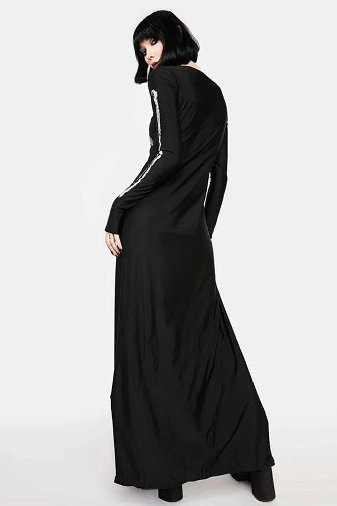 Gothic Long Sleeve Halloween Dress