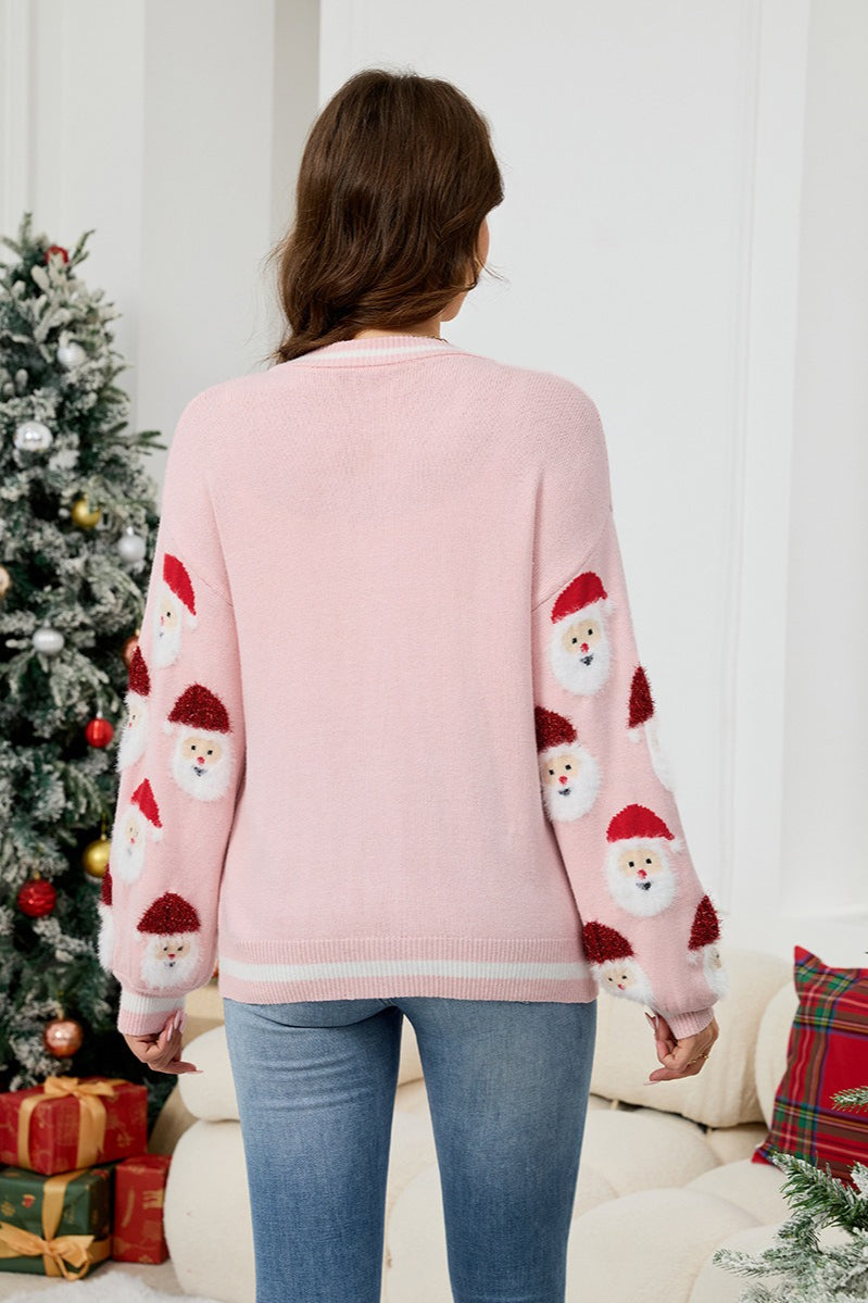 Santa Knit Christmas Cardigan