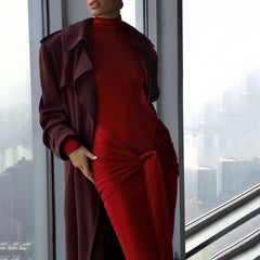 Roma Maxi Dress- Maroon
