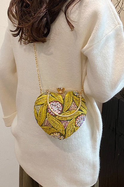 Sequin Vintage Evening Bag Chic Shoulder Handheld Party Bag