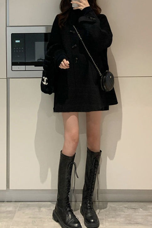 Toggle Coat Wool Blend Christmas Outerwear