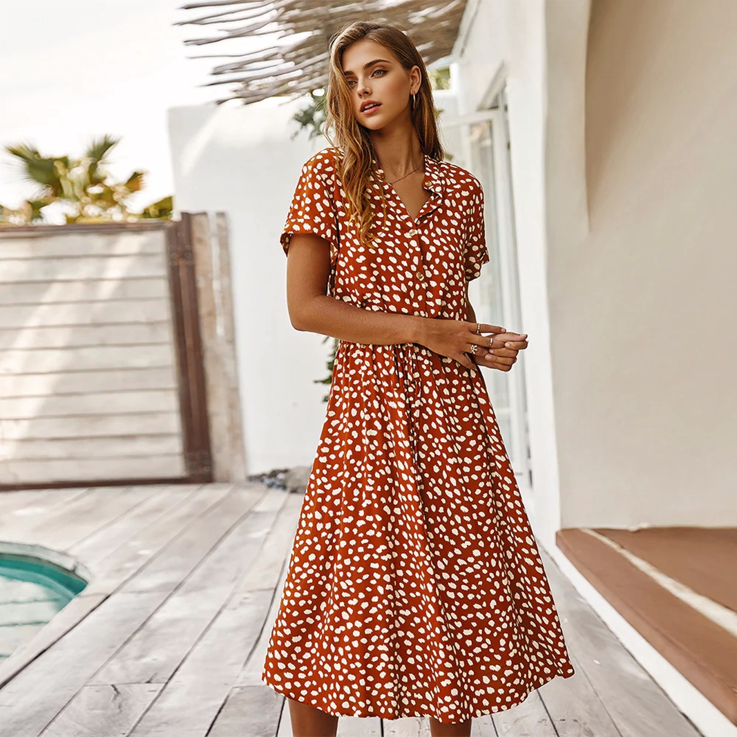 Julia Fashion - Polka Dot Women Dress