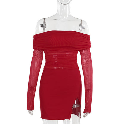 Flame Kissed Dress-Red