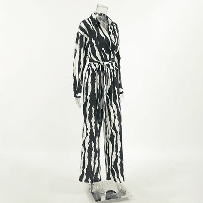 Bold Stripe Coord -  Black