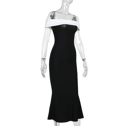 Dublin Off-shoulder Dress - Black