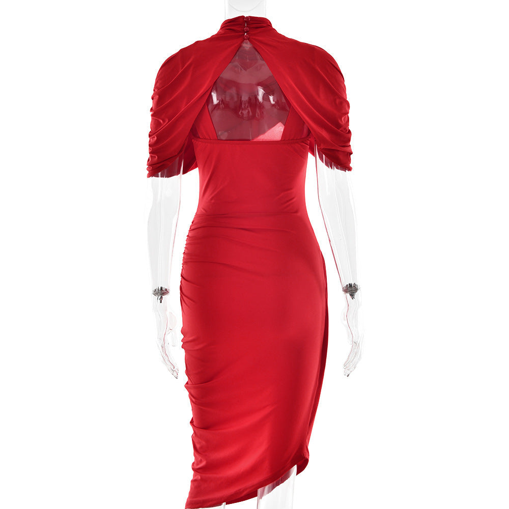 Deardorff Midi Dress - Red
