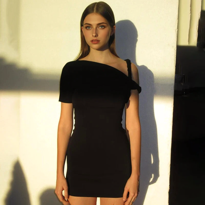 Julia Fashion - Irregular Hispter Sexy Bodycon Mini Dress