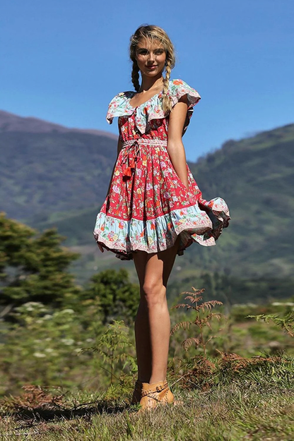 JuliaFashion-Elegant Ruffle Cute Summer Dress