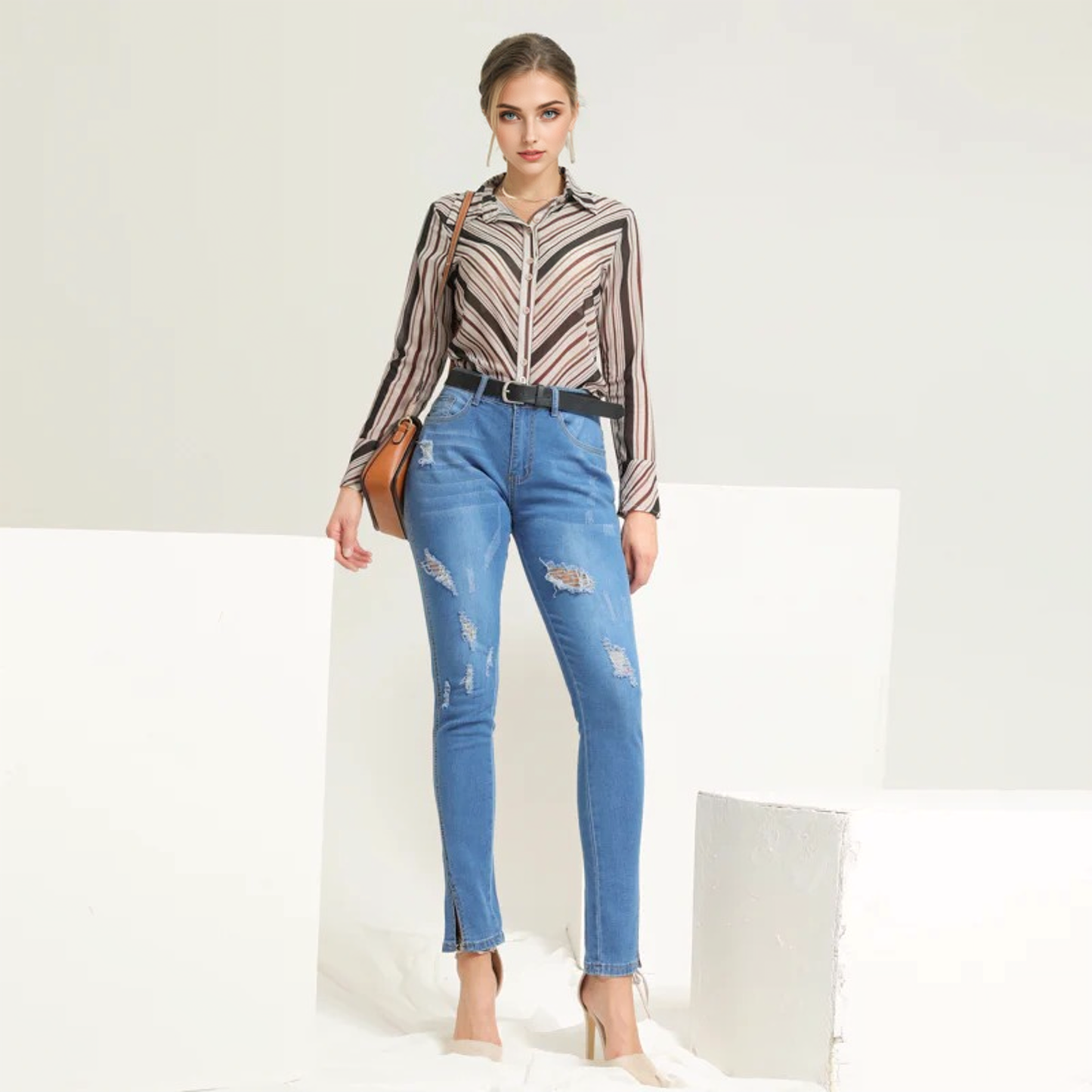 Julia Fashion - High Waist Jeans