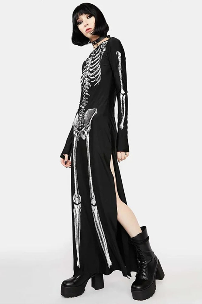 Gothic Long Sleeve Halloween Dress