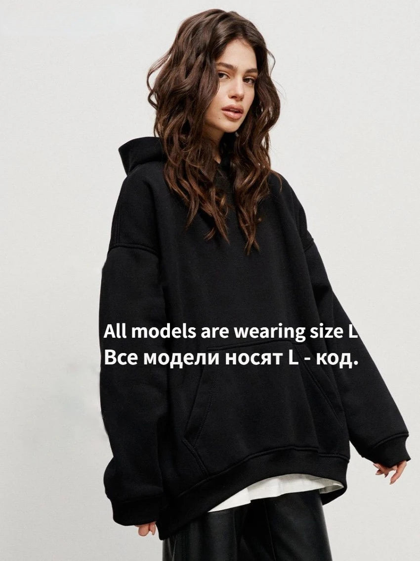 Thick Warm Fashion Stylish Oversized Fleece Sweatshirt