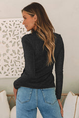Arm Out In Top Long Metallic Cut Sparkle Black Tops