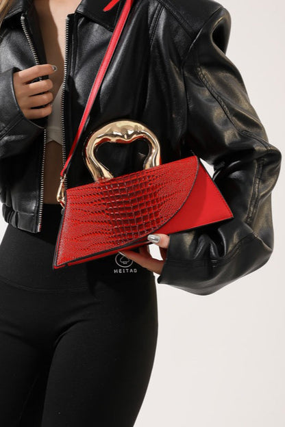 Crocodile Pattern PU Chic Tote Shoulder Crossbody Bag