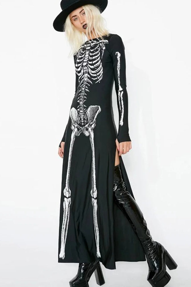 Gothic Long Sleeve Halloween Dress