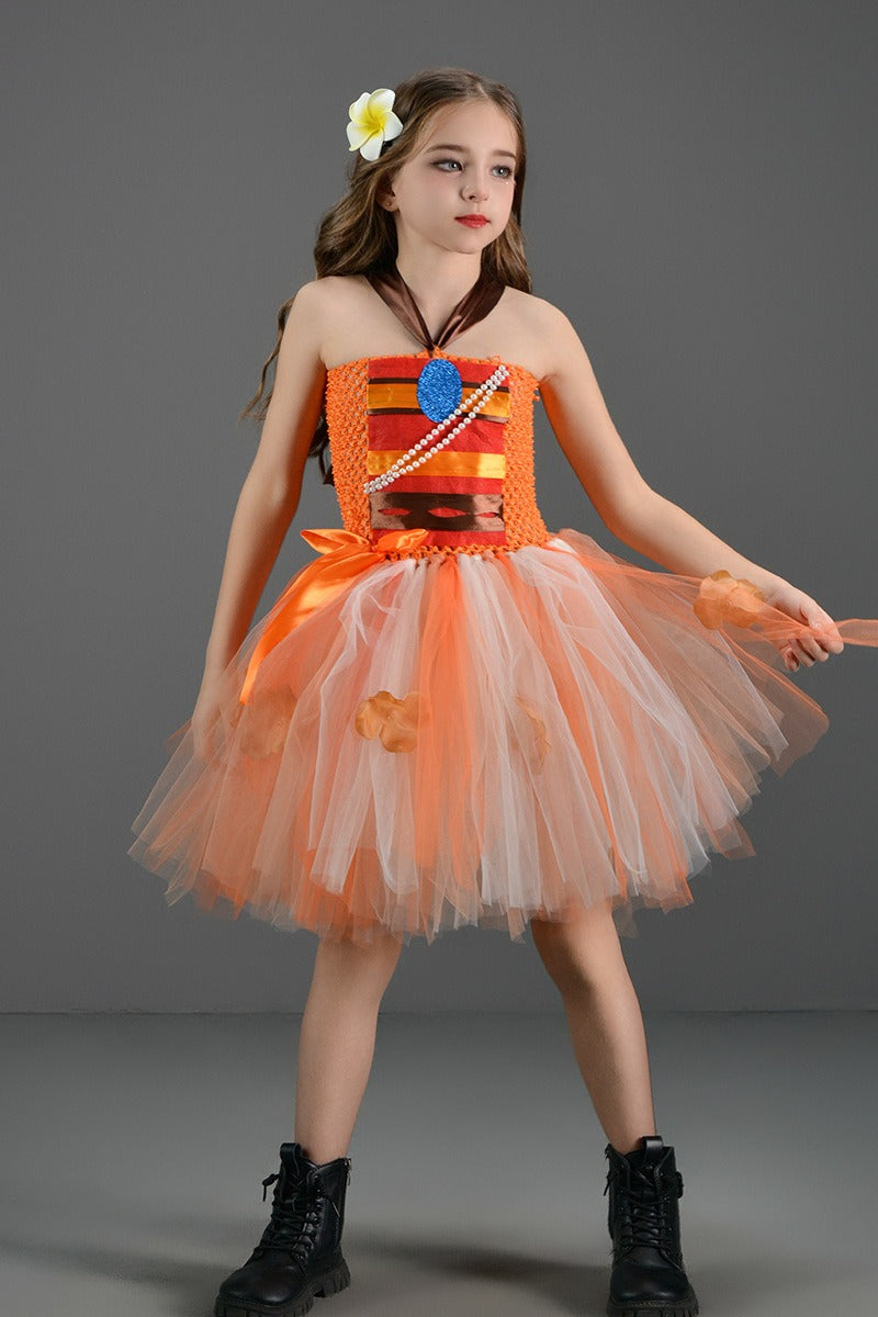 Island Princess Dress Kid Halloween Costume