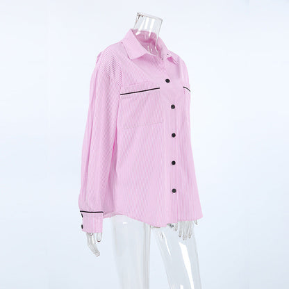 Casual Slay Shirt - Pink