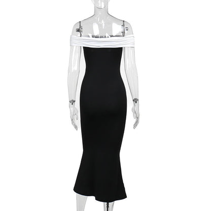 Dublin Off-shoulder Dress - Black