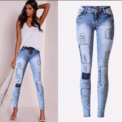 Julia Fashion - High Waist Pencil Denim Jeans