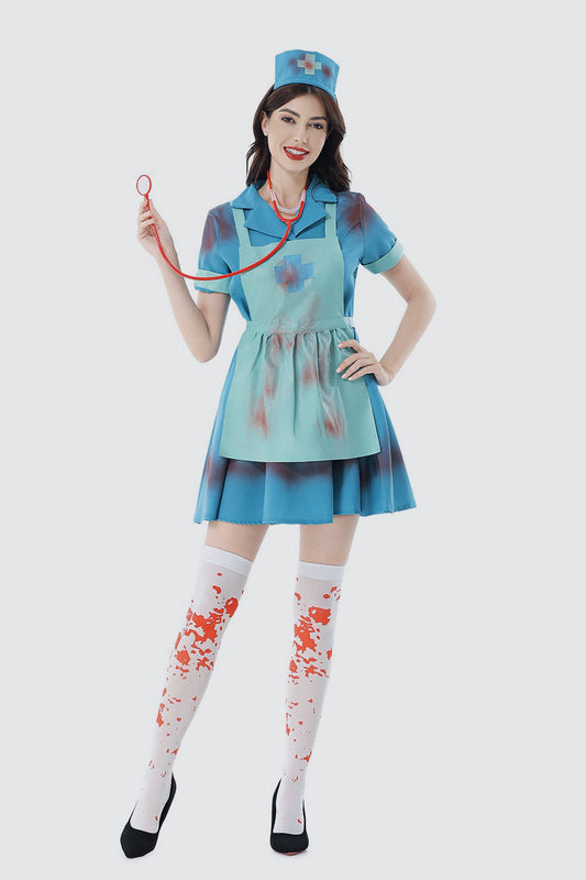 Sexy Bloody Nurse Halloween Dress