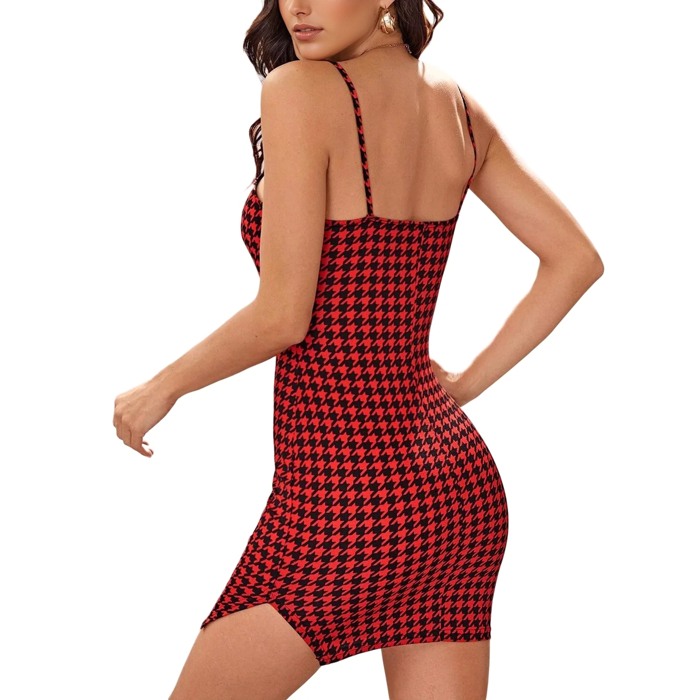 Julia Fashion - Retro Plaid Sexy Spaghetti Strap Bodycon Mini Dresses