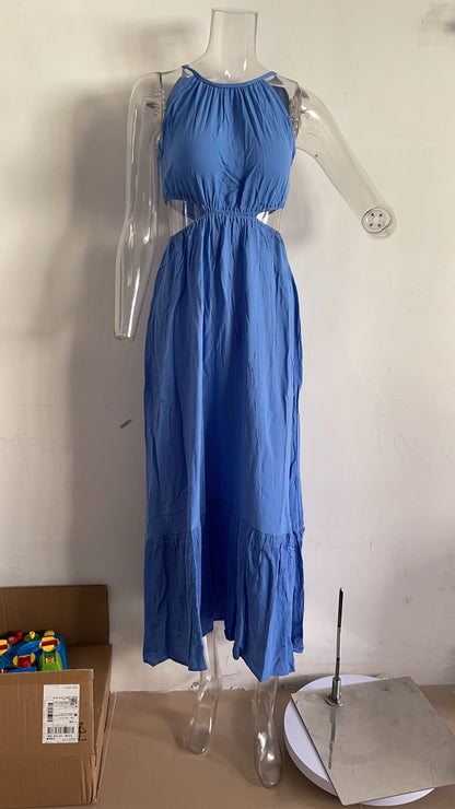 Maxi Fresh Elegant Halter Rayon Maxi Dress Maxi