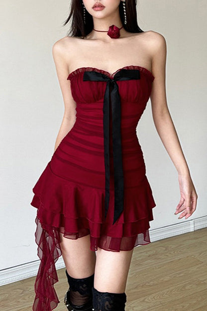 A-Line Asymmetric Party Dress