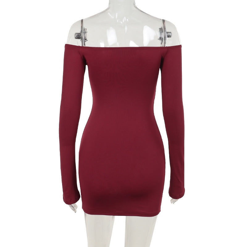 Crimson Kiss Mini Bodycon Dress - Maroon