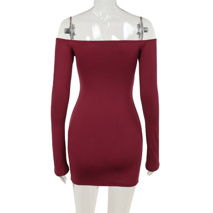 Crimson Kiss Mini Bodycon Dress - Maroon