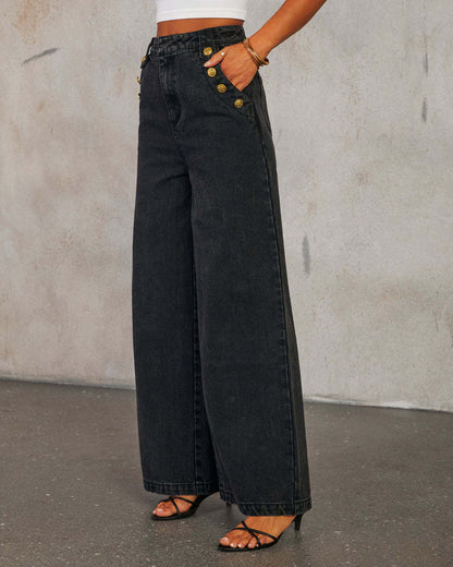 Frenzy Denim Co ord - Black