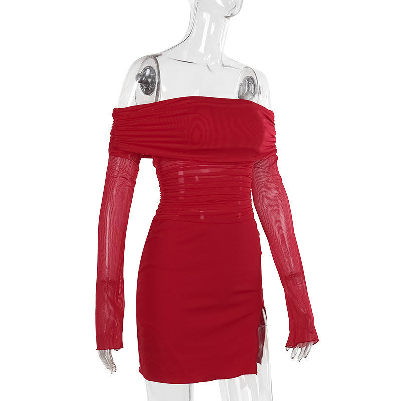 Flame Kissed Dress-Red