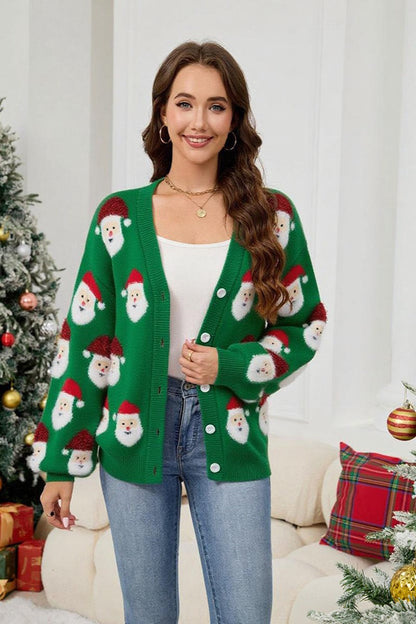 Santa Knit Christmas Cardigan