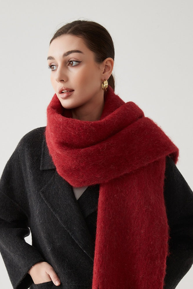 Wool Blend Blush Pink Christmas Scarf