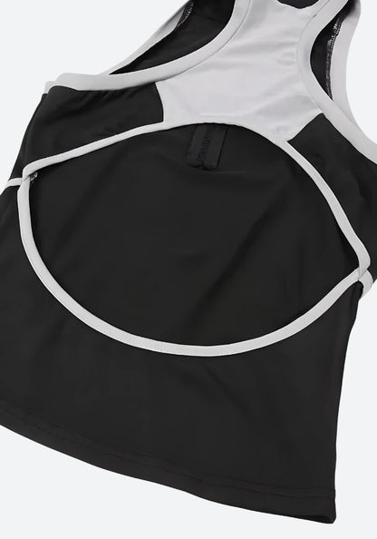 Acubi Open Back Zip-Up Top