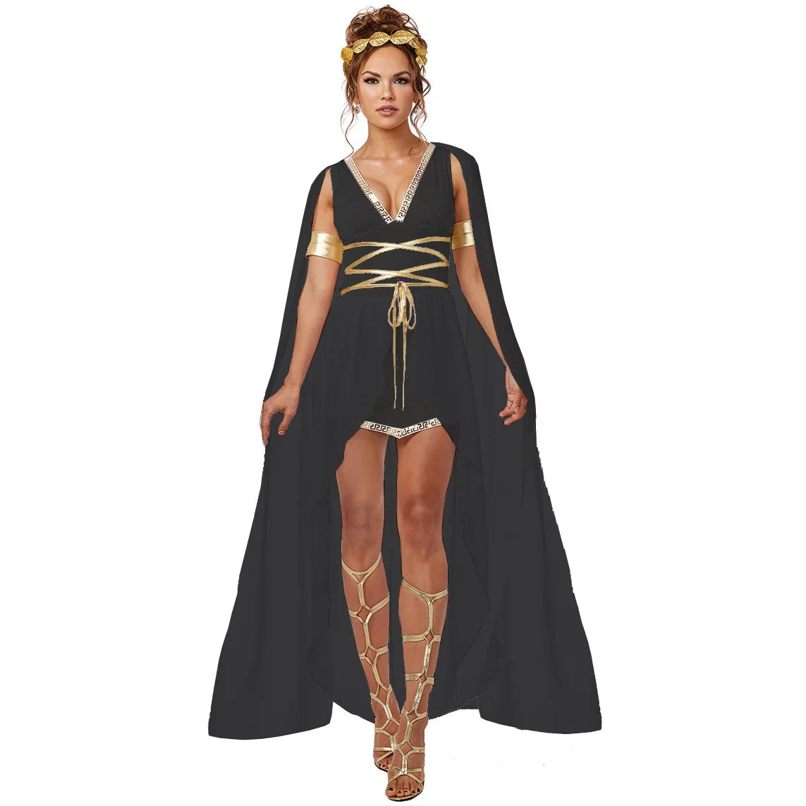 Ancient Athena Greek Goddess Dress Women Carnival Halloween Cleopatra Costume