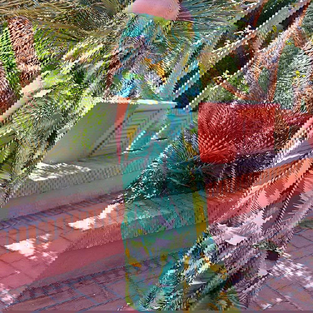 Arrival Dress Floral Print off Shoulder Slim Fit Slimming Office Dress