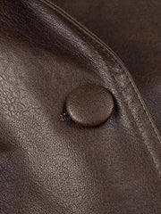 Asymmetric Faux Leather Jacket
