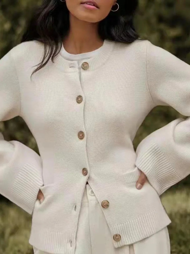 Long Sleeve Fashion Knitted Sweater Cardigan