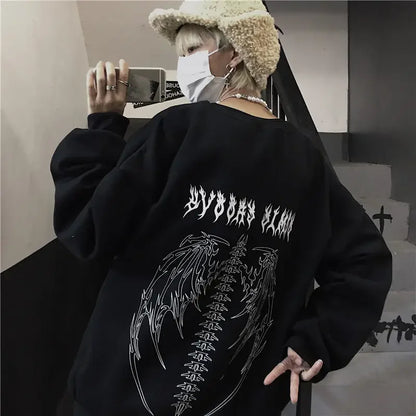 Punk Gothic Cool Oversized Streetwear Hoodie